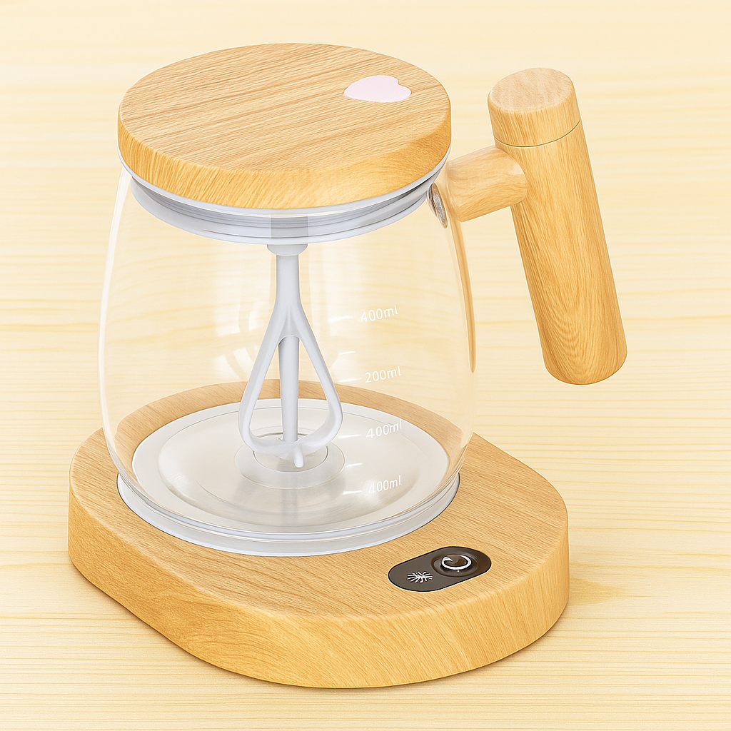 LunaBrew (400ml) Self-Stirring Coffee Mug [Fast Automatic]