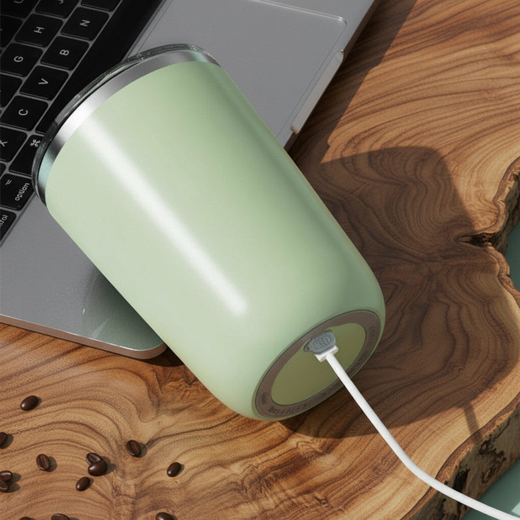 Lumé Mug (350ml) Automatic Self-Stirring Stainless Steel Mug [Instant Mix]