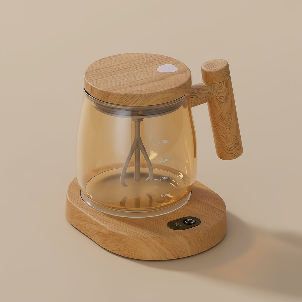 LunaBrew (400ml) Self-Stirring Coffee Mug [Fast Automatic]